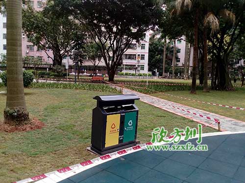 韶關(guān)機關(guān)鋼制垃圾桶，欣方圳量身定做